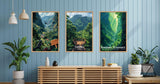 Affiche de forêt tropicale de la Réunion