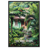 Affiche de La Réunion Case Hell-Bourg 30 × 40 cm / Blanc - Univile La Réunion