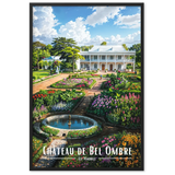 Affiche de Maurice Château de Bel Ombre 30 × 40 cm / Blanc - Univile Maurice