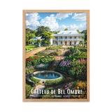 Affiche de Maurice Château de Bel Ombre 30 × 40 cm / Oak - Univile Maurice