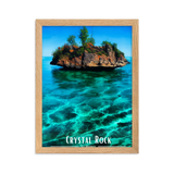 Tableau Crystal Rock 30 × 40 cm Noir - Univile