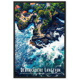 Affiche de La Réunion Débarcadère Langevin 61 × 91 cm / Blanc - Univile La Réunion