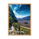 Affiche de La Réunion Dolomieu 30 × 40 cm / Oak - Univile La Réunion