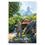 Affiche de La Réunion Facteur Mafate 61 × 91 cm / Sans Cadre - Univile La Réunion