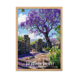 Affiche de La Réunion Jacaranda Villèle 30 × 40 cm / Oak - Univile La Réunion