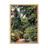 Affiche de La Réunion Jardin d’Eden 30 × 40 cm / Noir - Univile La Réunion