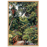 Affiche de La Réunion Jardin d’Eden 30 × 40 cm / Oak - Univile La Réunion