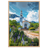 Affiche de La Réunion Église de Cilaos 30 × 40 cm / Sans Cadre - Univile La Réunion