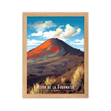 Affiche de La Réunion Le Piton de la Fournaise : L'éclat Réunionnais 30 × 40 cm / Noir - Univile La Réunion