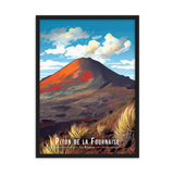 Affiche de La Réunion Le Piton de la Fournaise : L'éclat Réunionnais 50 × 70 cm / Sans cadre - Univile La Réunion