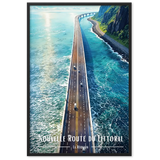 Affiche de La Réunion Nouvelle Route du Littoral 50 × 70 cm / Sans Cadre - Univile La Réunion