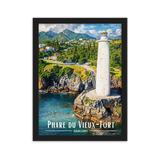 Affiche de Guadeloupe Phare du Vieux-Fort 30 × 40 cm / Noir - Univile Guadeloupe