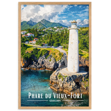 Affiche de Guadeloupe Phare du Vieux-Fort 30 × 40 cm / Sans Cadre - Univile Guadeloupe