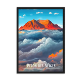 Affiche de La Réunion Piton des Neiges 50 × 70 cm / Sans Cadre - Univile La Réunion