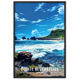 Affiche de Guadeloupe Pointe des Châteaux 30 × 40 cm / Blanc - Univile Guadeloupe