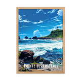 Affiche de Guadeloupe Pointe des Châteaux 30 × 40 cm / Oak - Univile Guadeloupe