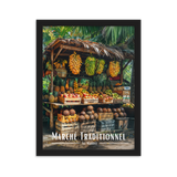 Tableau Marché Traditionnel Mauricien 50 × 70 cm Oak - Univile