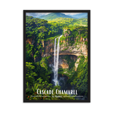 Tableau Cascade Chamarel 50 × 70 cm Sans Cadre - Univile