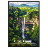 Tableau Cascade Chamarel 30 × 40 cm Blanc - Univile