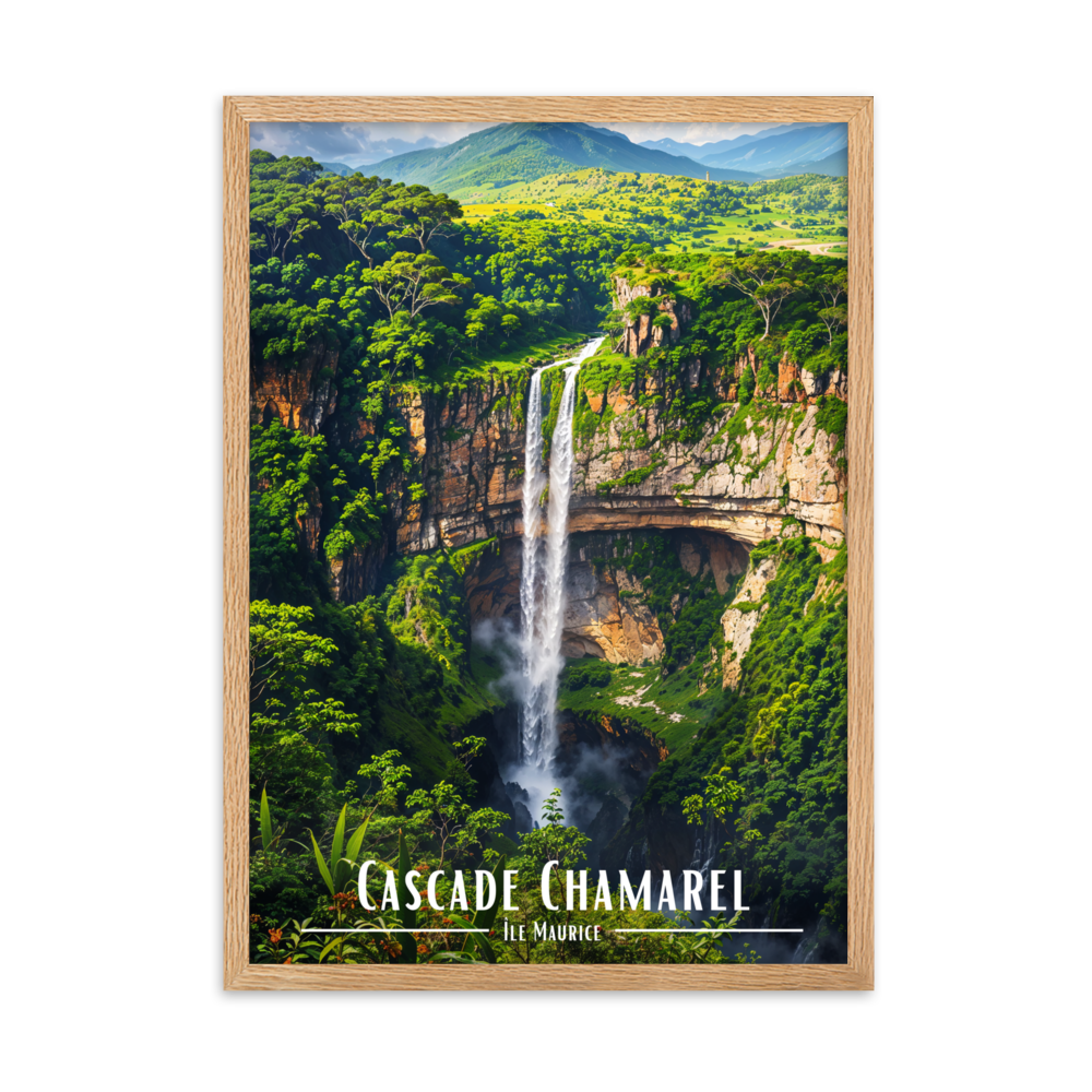 Tableau Cascade Chamarel 30 × 40 cm Oak - Univile