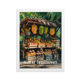 Tableau Marché Traditionnel Mauricien 61 × 91 cm Noir - Univile