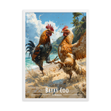 Tableau Batay Coq 50 × 70 cm Blanc - Univile