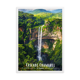 Tableau Cascade Chamarel 50 × 70 cm Blanc - Univile