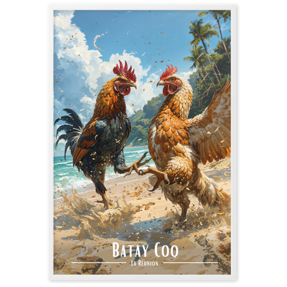 Tableau Batay Coq 50 × 70 cm Noir - Univile