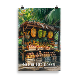 Tableau Marché Traditionnel Mauricien 61 × 91 cm Oak - Univile