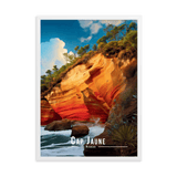 Tableau Cap Jaune Cap Jaune - 50 × 70 cm / Blanc - UNIV'ÎLE