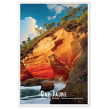 Tableau Cap Jaune Cap Jaune - 61 × 91 cm / Blanc - UNIV'ÎLE
