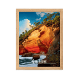 Tableau Cap Jaune Cap Jaune - 30 × 40 cm / Oak - UNIV'ÎLE