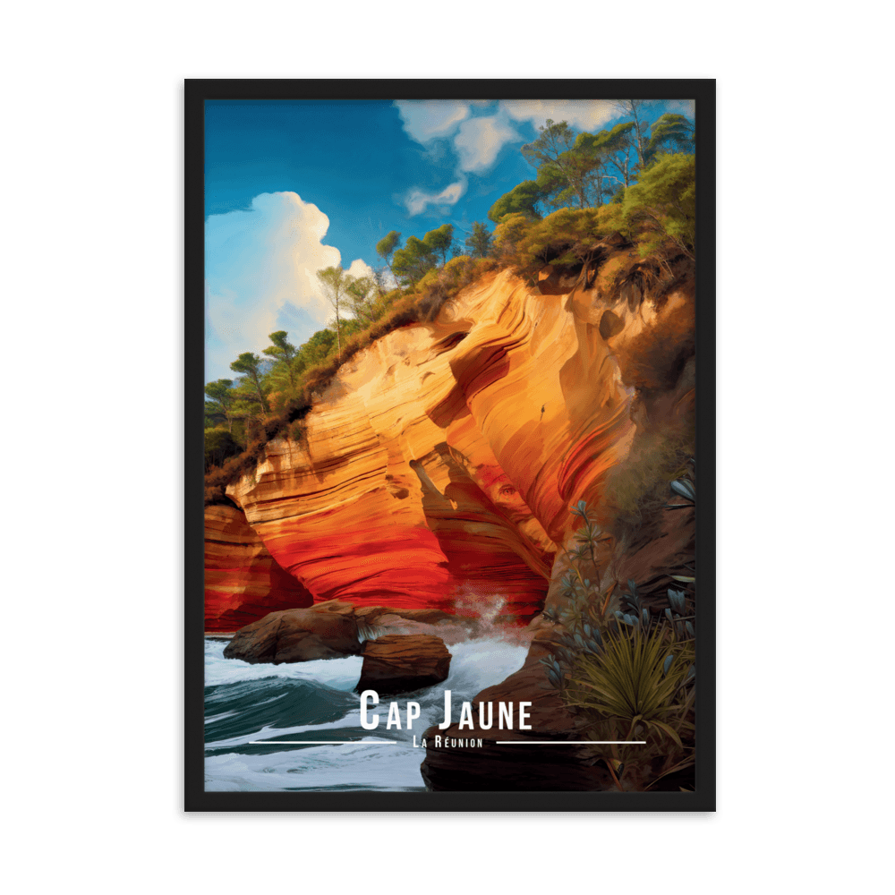 Tableau Cap Jaune Cap Jaune - 50 × 70 cm / Noir - UNIV'ÎLE