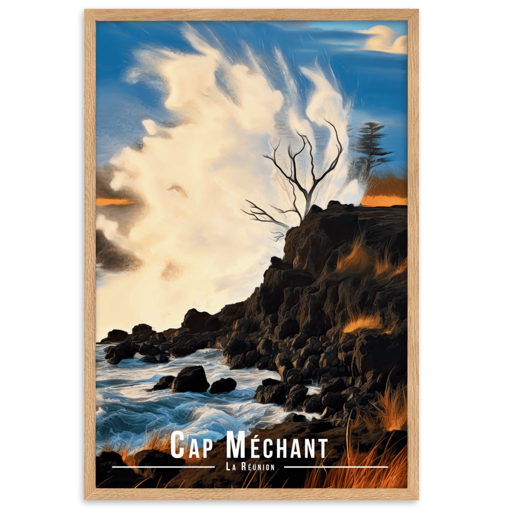 Tableau Cap Méchant Cap Méchant - 61 × 91 cm / Oak - UNIV'ÎLE