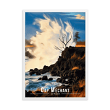Tableau Cap Méchant Cap Méchant - 50 × 70 cm / Blanc - UNIV'ÎLE