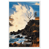 Tableau Cap Méchant Cap Méchant - 61 × 91 cm / Blanc - UNIV'ÎLE