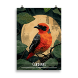 Tableau Cardinal au claire de lune Cardinal au claire de lune - 50 × 70 cm / Sans Cadre - UNIV'ÎLE