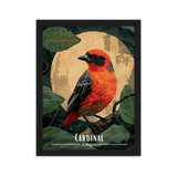 Tableau Cardinal au claire de lune Cardinal au claire de lune - 30 × 40 cm / Noir - UNIV'ÎLE