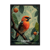 Tableau Cardinal Cardinal - 50 × 70 cm / Noir - UNIV'ÎLE
