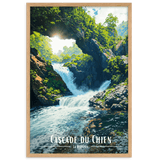 Tableau Cascade du Chien Cascade du Chien - 61 × 91 cm / Oak - UNIV'ÎLE