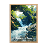 Tableau Cascade du Chien Cascade du Chien - 50 × 70 cm / Oak - UNIV'ÎLE