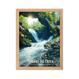 Tableau Cascade du Chien Cascade du Chien - 30 × 40 cm / Oak - UNIV'ÎLE