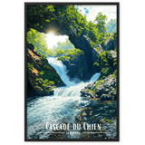 Tableau Cascade du Chien Cascade du Chien - 61 × 91 cm / Noir - UNIV'ÎLE