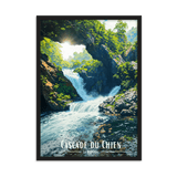 Tableau Cascade du Chien Cascade du Chien - 50 × 70 cm / Noir - UNIV'ÎLE