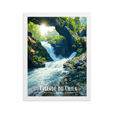 Tableau Cascade du Chien Cascade du Chien - 30 × 40 cm / Blanc - UNIV'ÎLE