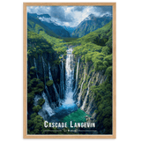 Tableau Cascade Langevin Cascade Langevin - 61 × 91 cm / Oak - UNIV'ÎLE