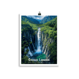 Tableau Cascade Langevin Cascade Langevin - 30 × 40 cm / Sans Cadre - UNIV'ÎLE