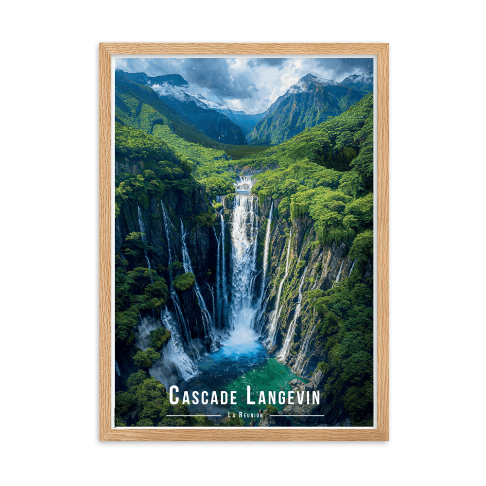 Tableau Cascade Langevin Cascade Langevin - 50 × 70 cm / Oak - UNIV'ÎLE