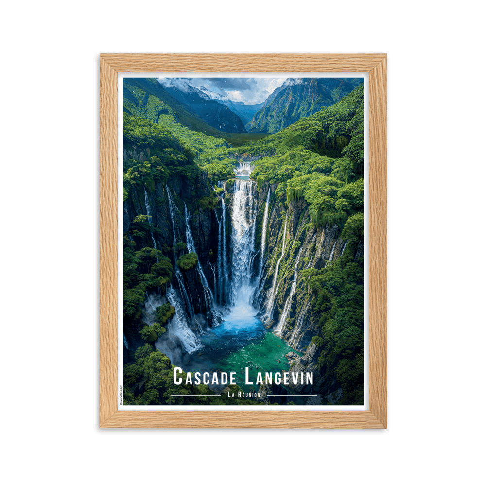 Tableau Cascade Langevin Cascade Langevin - 30 × 40 cm / Oak - UNIV'ÎLE