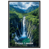 Tableau Cascade Langevin Cascade Langevin - 61 × 91 cm / Noir - UNIV'ÎLE
